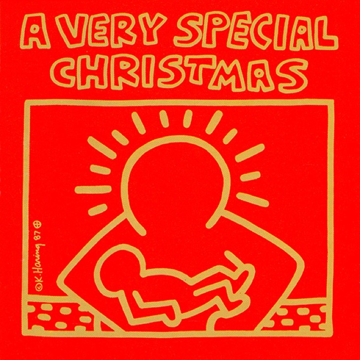 美品 キース・ヘリングのジャケットのクリスマス・エイド(レコード盤)